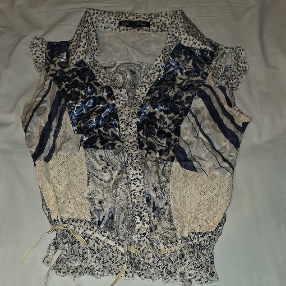 Blue Life Multicolor Ruffle Blouse - Picture 6 of 7